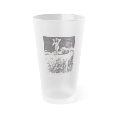 Gila Golan #129 (Vintage Female Icon) Frosted Pint Glass 16oz-16oz-Frosted-Go Mug Yourself