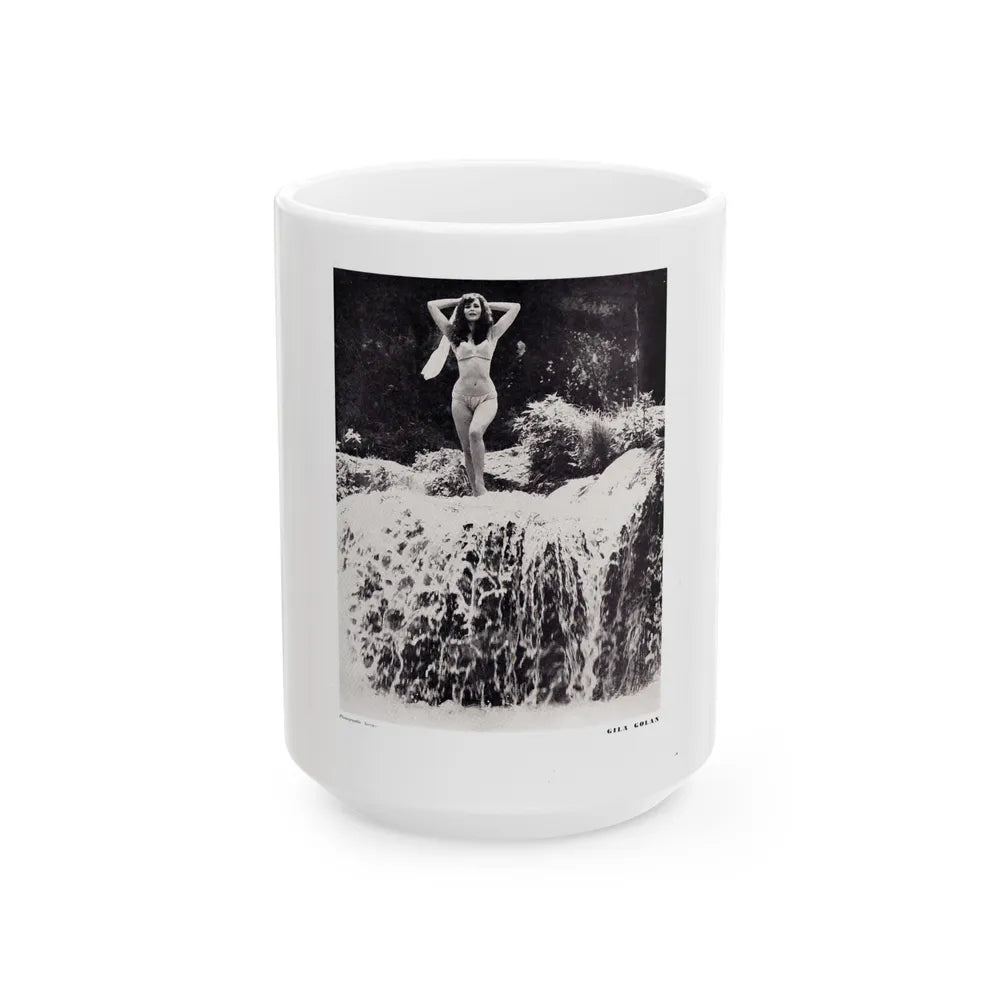 Gila Golan #129 (Vintage Female Icon) White Coffee Mug-15oz-Go Mug Yourself