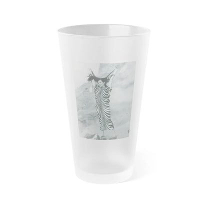 Gila Golan #132 (Vintage Female Icon) Frosted Pint Glass 16oz-16oz-Frosted-Go Mug Yourself