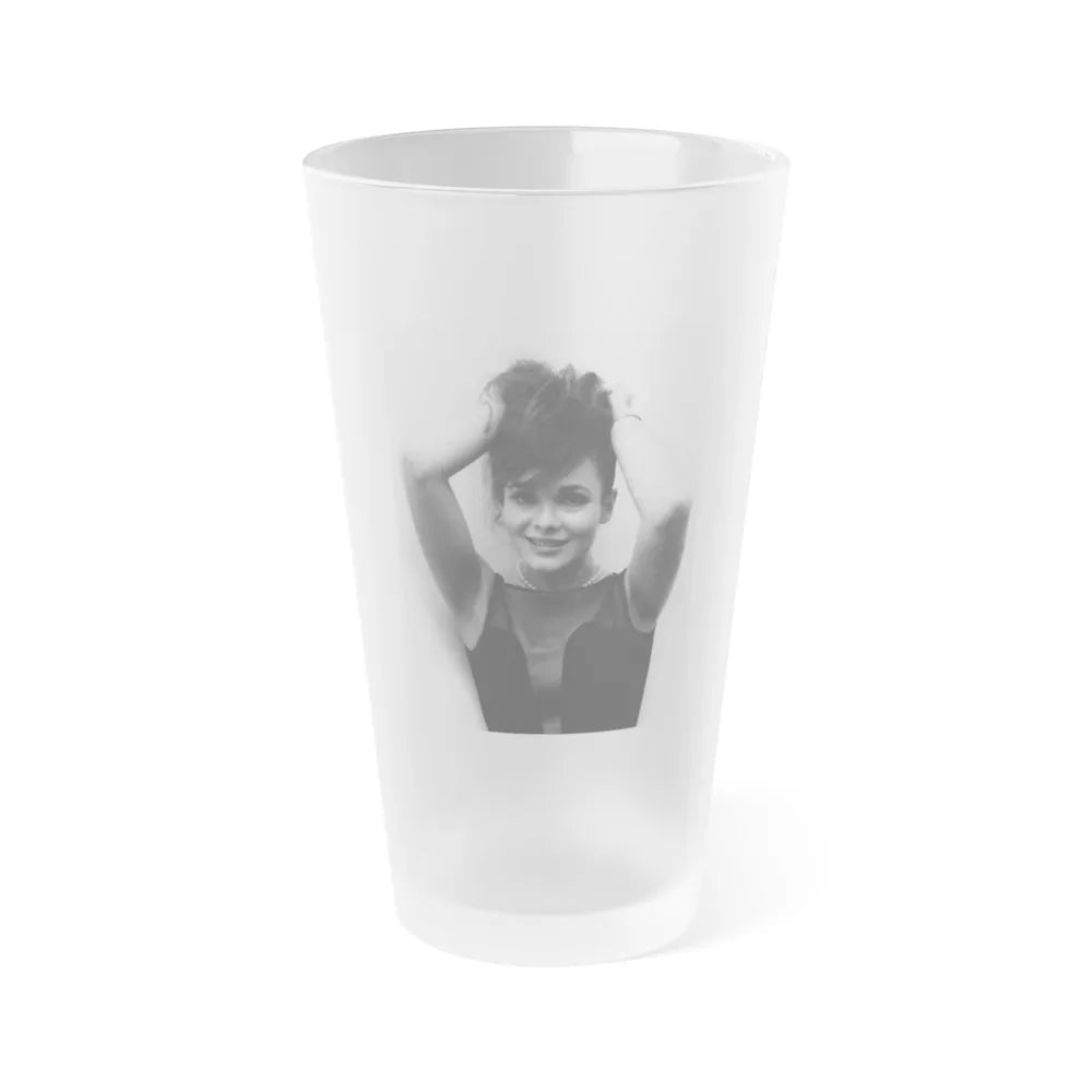 Gila Golan #135 (Vintage Female Icon) Frosted Pint Glass 16oz-16oz-Frosted-Go Mug Yourself