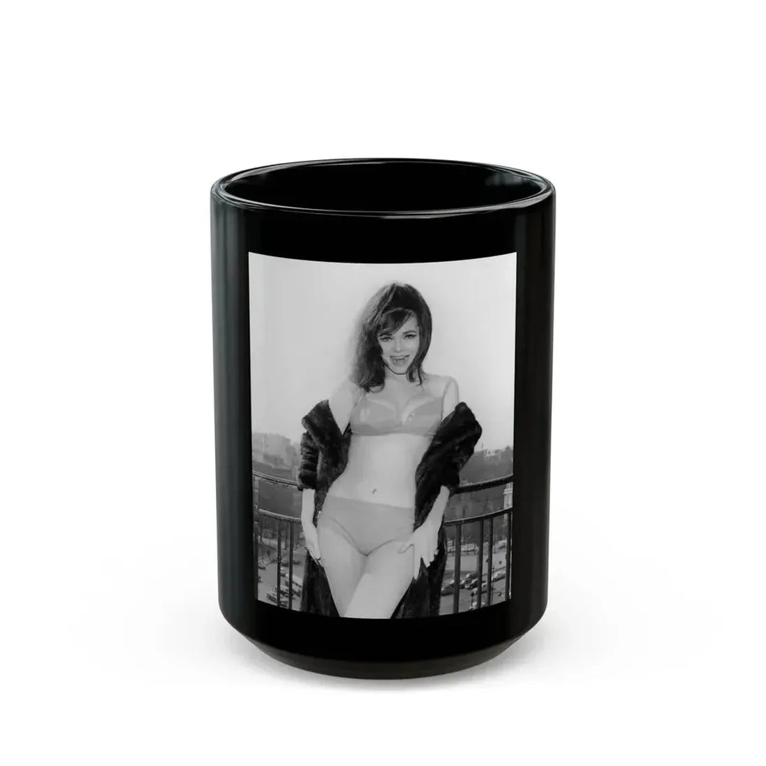 Gila Golan #136 (Vintage Female Icon) Black Coffee Mug 15oz - Go Mug Yourself
