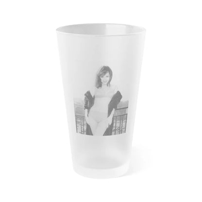 Gila Golan #136 (Vintage Female Icon) Frosted Pint Glass 16oz-16oz-Frosted-Go Mug Yourself