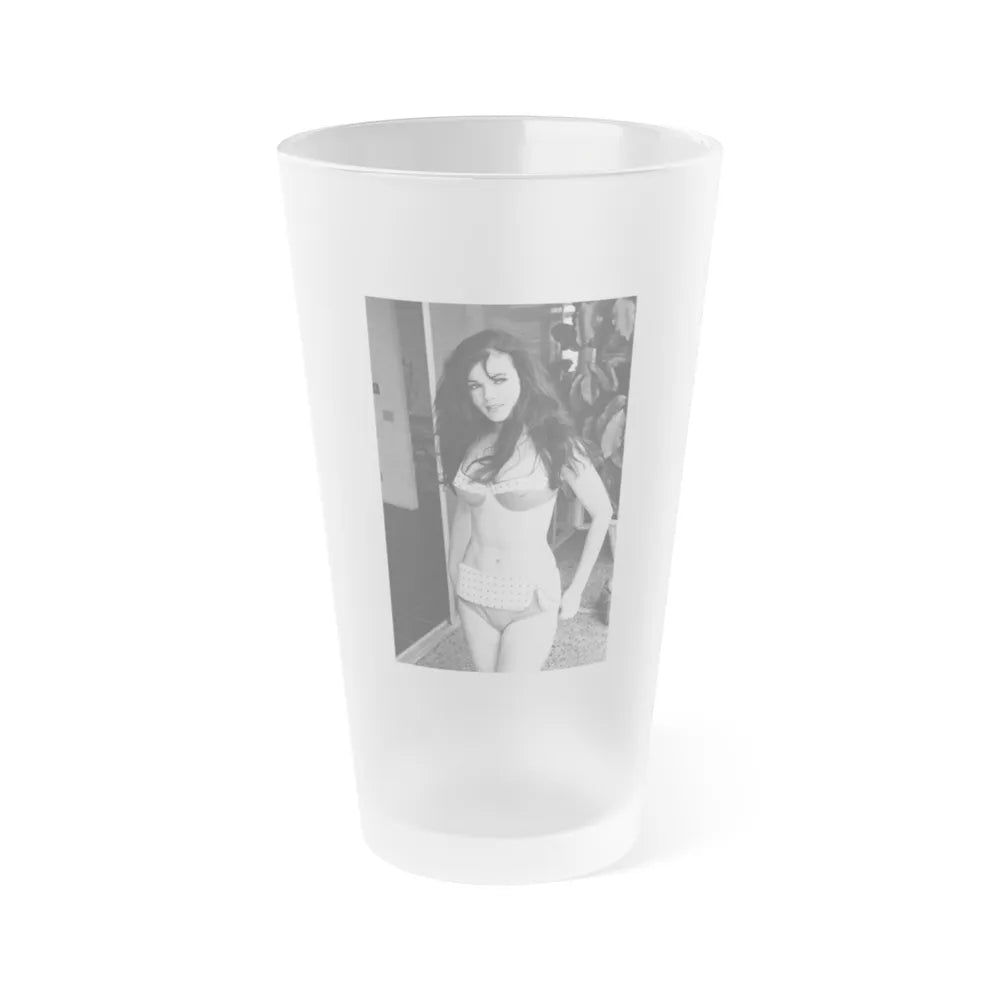 Gila Golan #137 (Vintage Female Icon) Frosted Pint Glass 16oz-16oz-Frosted-Go Mug Yourself