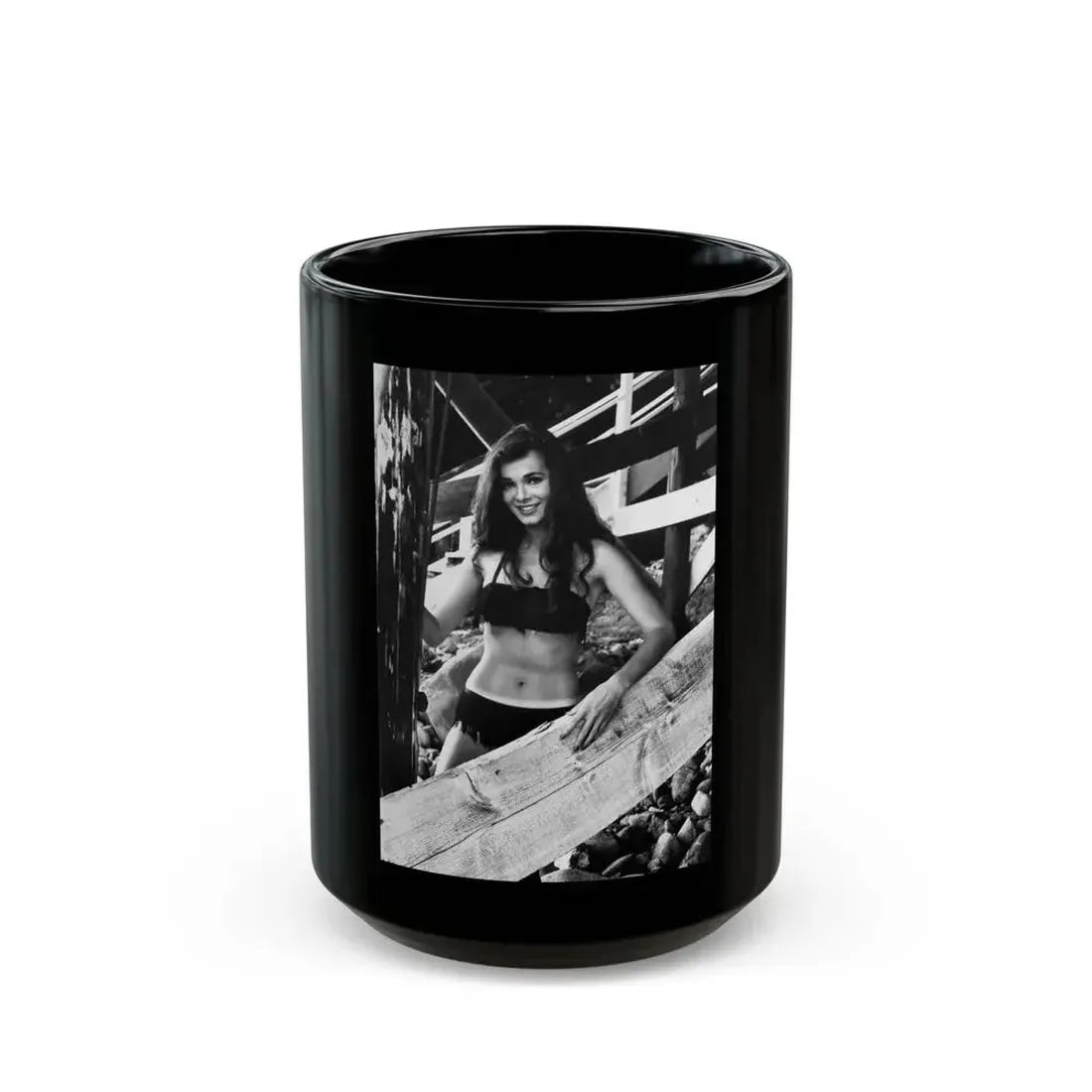 Gila Golan #138 (Vintage Female Icon) Black Coffee Mug 15oz - Go Mug Yourself