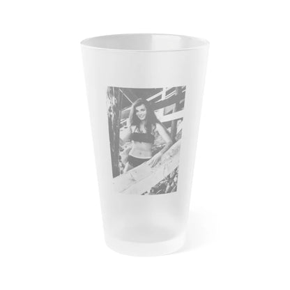 Gila Golan #138 (Vintage Female Icon) Frosted Pint Glass 16oz-16oz-Frosted-Go Mug Yourself