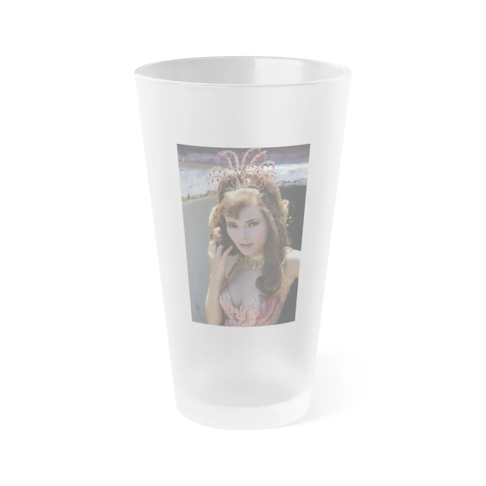 Gila Golan #139 (Vintage Female Icon) Frosted Pint Glass 16oz-16oz-Frosted-Go Mug Yourself