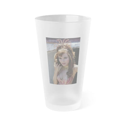 Gila Golan #139 (Vintage Female Icon) Frosted Pint Glass 16oz-16oz-Frosted-Go Mug Yourself