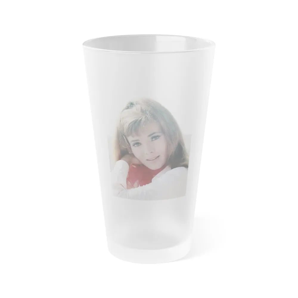 Gila Golan #140 (Vintage Female Icon) Frosted Pint Glass 16oz-16oz-Frosted-Go Mug Yourself