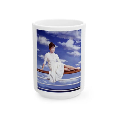 Gila Golan #141 (Vintage Female Icon) White Coffee Mug 15oz - Go Mug Yourself