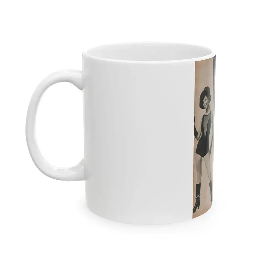 Gila Golan #152 - Photoplay Mag. July 1966 - 4 B&W Photos & Article about Gila (Vintage Female Icon) White Coffee Mug - Go Mug Yourself