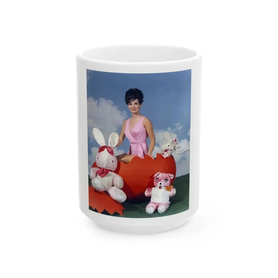 Gila Golan #16 (Vintage Female Icon) White Coffee Mug 15oz - Go Mug Yourself