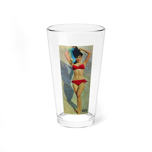 Gila Golan #165 - Tempo Italian Mag. 1967 - Gila on Cover in Color 1 (Vintage Female Icon) Pint Glass 16oz 16oz - Go Mug Yourself