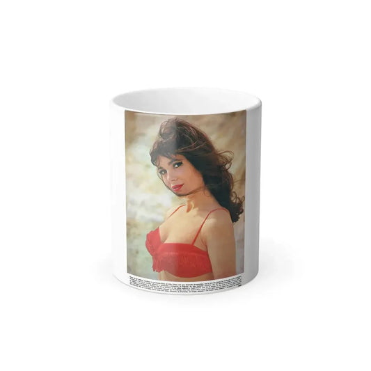 Gila Golan #167 - Tempo Italian Mag. 1967 - 1 Page 1 Color Photo 1 (Vintage Female Icon) Color Changing Mug 11oz 11oz - Go Mug Yourself