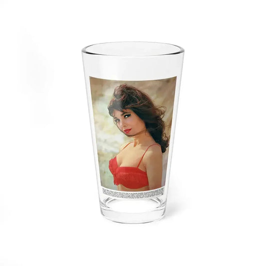 Gila Golan #167 - Tempo Italian Mag. 1967 - 1 Page 1 Color Photo 1 (Vintage Female Icon) Pint Glass 16oz 16oz - Go Mug Yourself