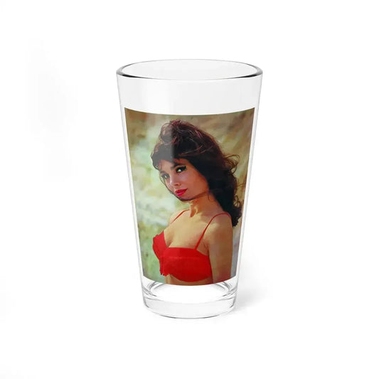 Gila Golan #167 - Tempo Italian Mag. 1967 - 1 Page 1 Color Photo (Vintage Female Icon) Pint Glass 16oz 16oz - Go Mug Yourself