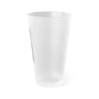 Gila Golan #168 - Tempo Italian Mag. 1967 - 1 Page 2 B&W Photos but cropped to 1 1 (Vintage Female Icon) Frosted Pint Glass 16oz - Go Mug Yourself