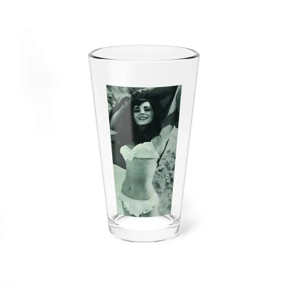 Gila Golan #168 - Tempo Italian Mag. 1967 - 1 Page 2 B&W Photos but cropped to 1 (Vintage Female Icon) Pint Glass 16oz 16oz - Go Mug Yourself