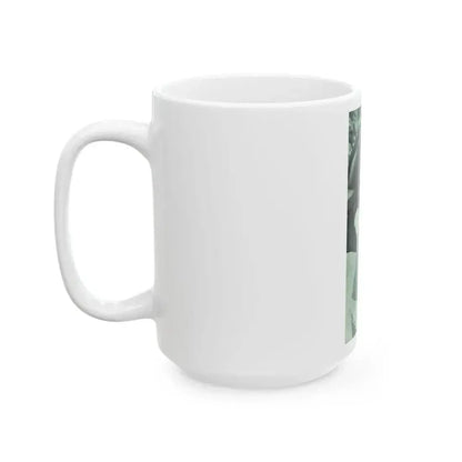 Gila Golan #168 - Tempo Italian Mag. 1967 - 1 Page 2 B&W Photos but cropped to 1 (Vintage Female Icon) White Coffee Mug - Go Mug Yourself