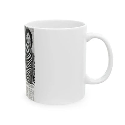 Gila Golan #168 - Tempo Italian Mag. 1967 - 1 Page 2 B&W Photos (Vintage Female Icon) White Coffee Mug - Go Mug Yourself
