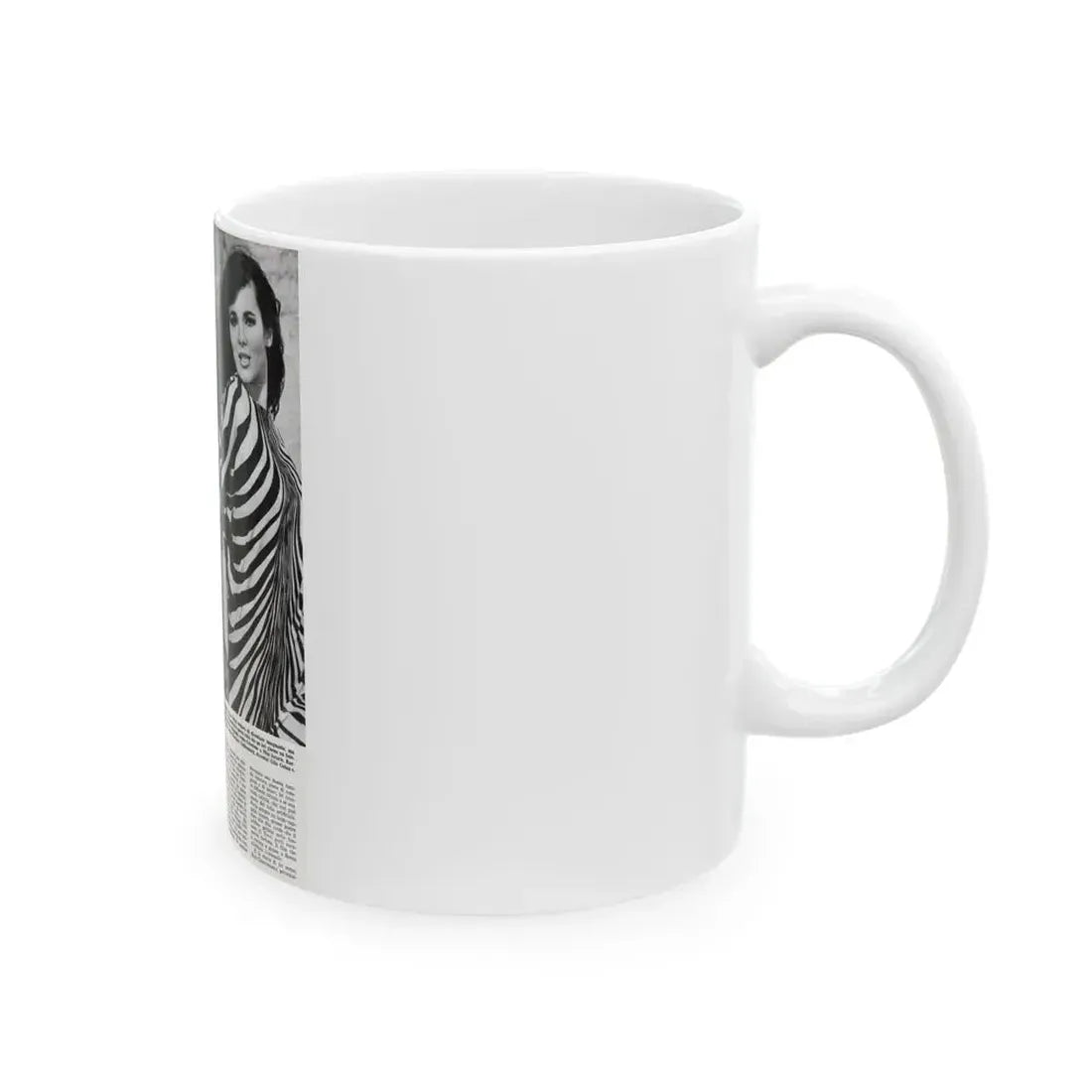 Gila Golan #168 - Tempo Italian Mag. 1967 - 1 Page 2 B&W Photos (Vintage Female Icon) White Coffee Mug - Go Mug Yourself