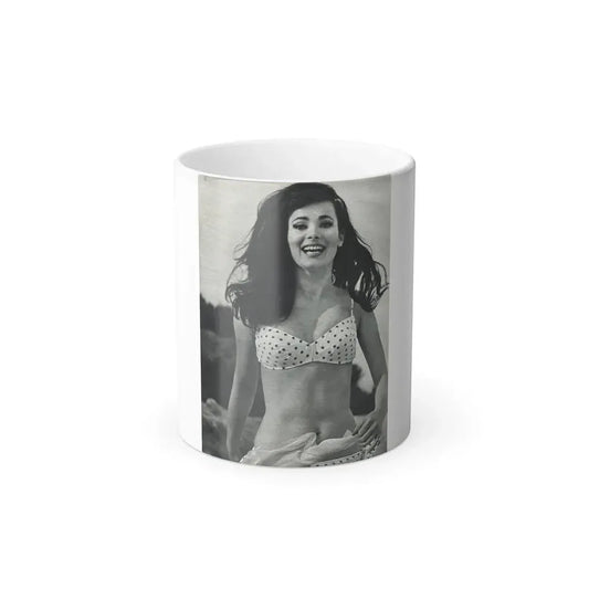 Gila Golan #169 - Tempo Italian Mag. 1967 - 1 Page 1 B&W Photo 1 (Vintage Female Icon) Color Changing Mug 11oz 11oz - Go Mug Yourself