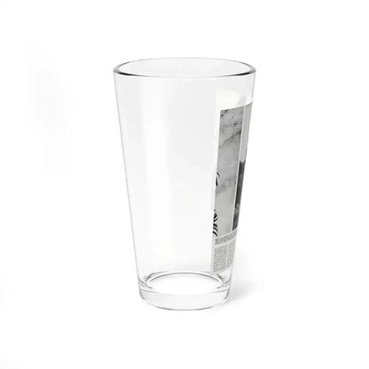 Gila Golan #169 - Tempo Italian Mag. 1967 - 1 Page 1 B&W Photo (Vintage Female Icon) Pint Glass 16oz - Go Mug Yourself