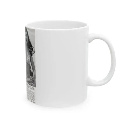 Gila Golan #169 - Tempo Italian Mag. 1967 - 1 Page 1 B&W Photo (Vintage Female Icon) White Coffee Mug - Go Mug Yourself