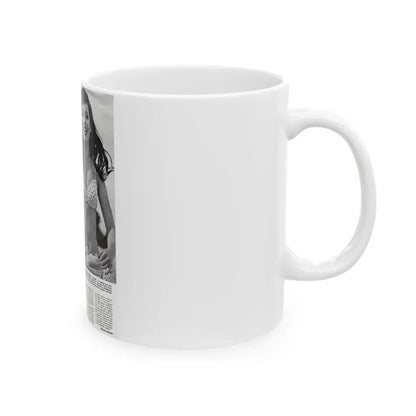 Gila Golan #169 - Tempo Italian Mag. 1967 - 1 Page 1 B&W Photo (Vintage Female Icon) White Coffee Mug - Go Mug Yourself