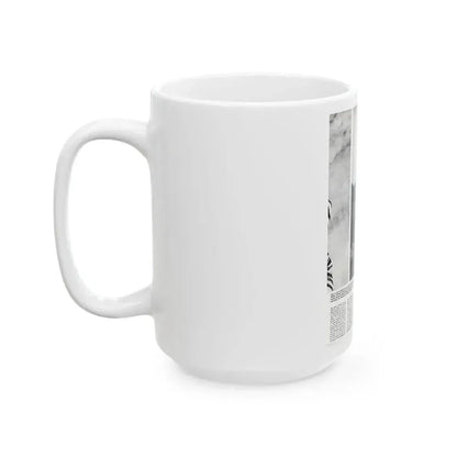 Gila Golan #169 - Tempo Italian Mag. 1967 - 1 Page 1 B&W Photo (Vintage Female Icon) White Coffee Mug - Go Mug Yourself