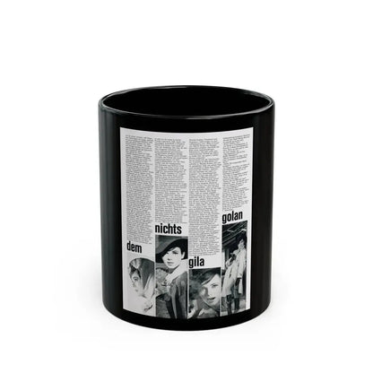 Gila Golan #183 (Vintage Female Icon) Black Coffee Mug 11oz - Go Mug Yourself