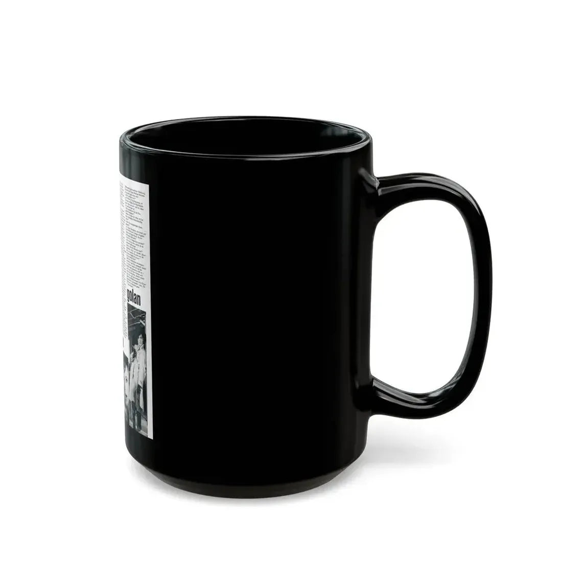 Gila Golan #183 (Vintage Female Icon) Black Coffee Mug - Go Mug Yourself