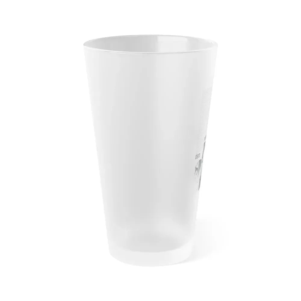 Gila Golan #183 (Vintage Female Icon) Frosted Pint Glass 16oz - Go Mug Yourself