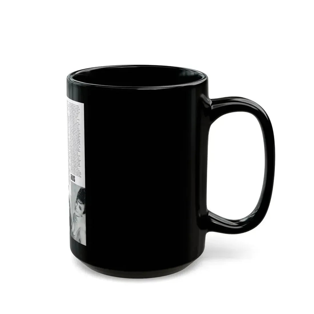 Gila Golan #184 (Vintage Female Icon) Black Coffee Mug - Go Mug Yourself