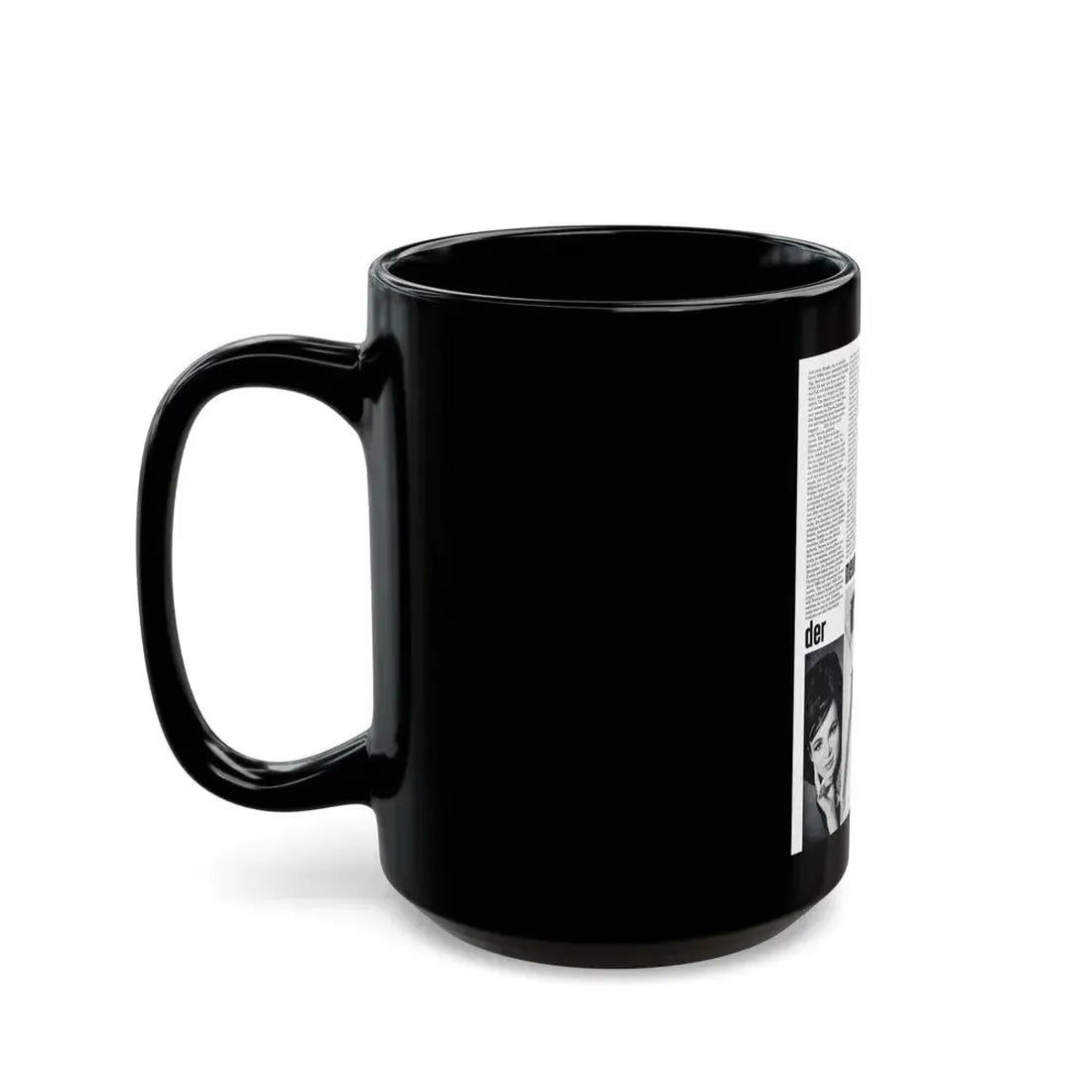 Gila Golan #184 (Vintage Female Icon) Black Coffee Mug - Go Mug Yourself