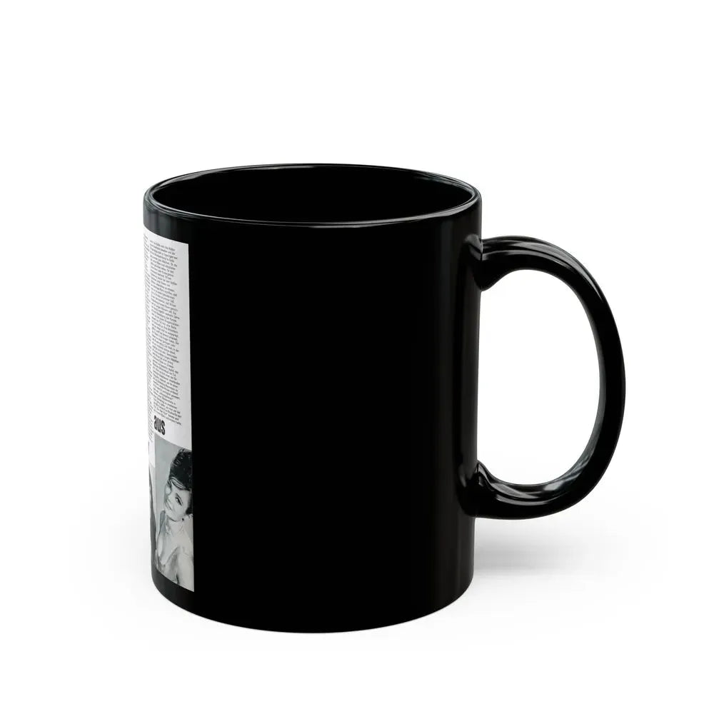 Gila Golan #184 (Vintage Female Icon) Black Coffee Mug - Go Mug Yourself