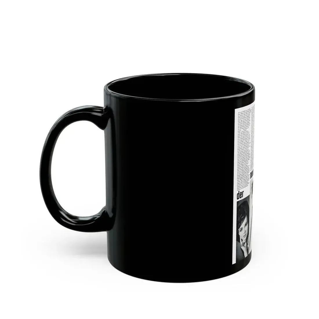 Gila Golan #184 (Vintage Female Icon) Black Coffee Mug - Go Mug Yourself