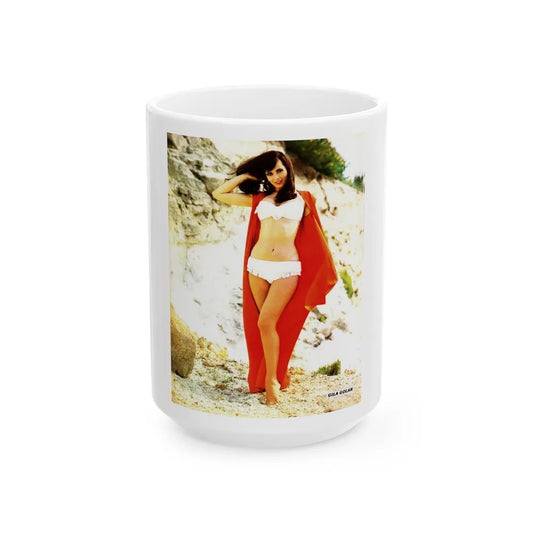 Gila Golan #194 (Vintage Female Icon) White Coffee Mug-15oz-Go Mug Yourself