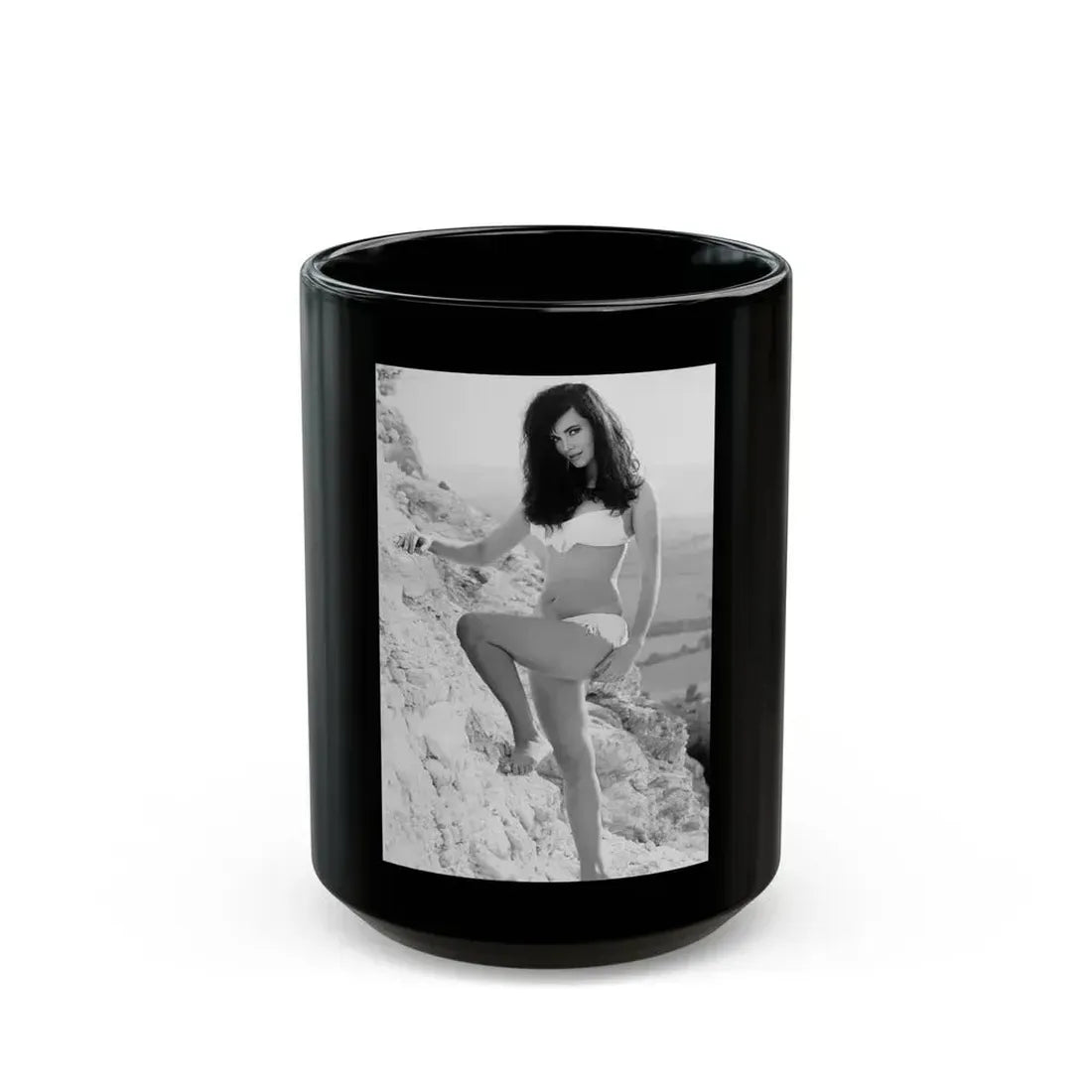 Gila Golan #198 (Vintage Female Icon) Black Coffee Mug 15oz - Go Mug Yourself