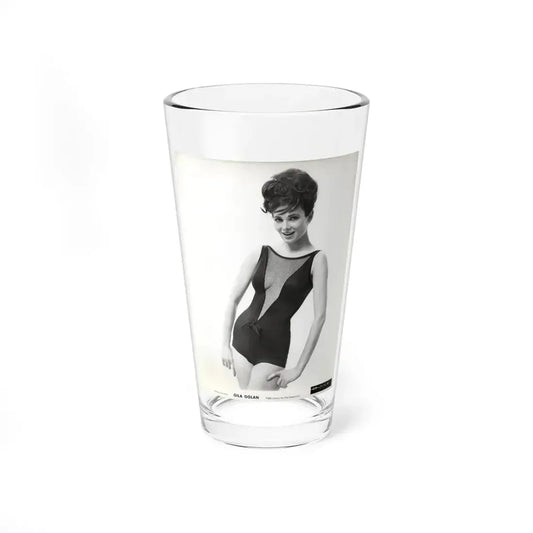 Gila Golan #199 - 8x10 B&W Upper Body Cheesecake Photo from Mid 60's (Vintage Female Icon) Pint Glass 16oz 16oz - Go Mug Yourself