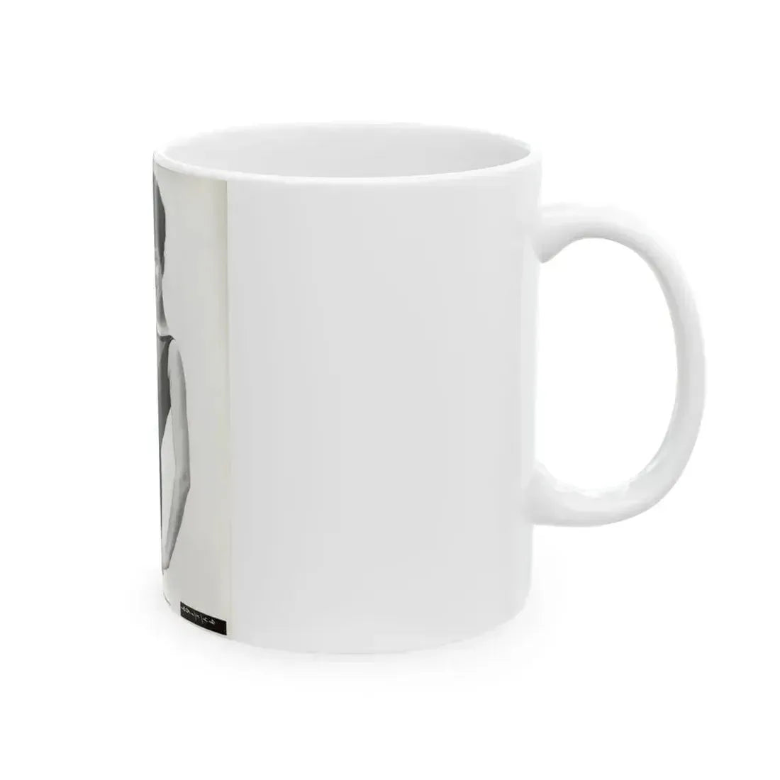 Gila Golan #199 - 8x10 B&W Upper Body Cheesecake Photo from Mid 60's (Vintage Female Icon) White Coffee Mug - Go Mug Yourself