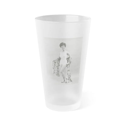 Gila Golan #25 (Vintage Female Icon) Frosted Pint Glass 16oz-16oz-Frosted-Go Mug Yourself