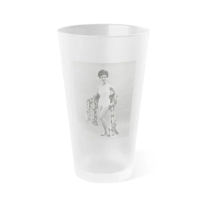 Gila Golan #25 (Vintage Female Icon) Frosted Pint Glass 16oz 16oz Frosted - Go Mug Yourself