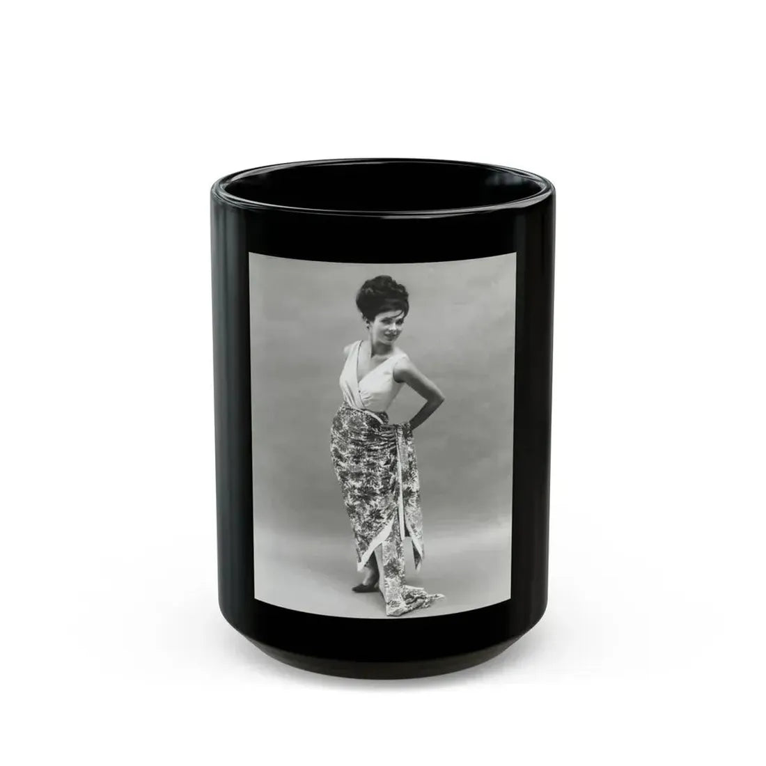 Gila Golan #26 (Vintage Female Icon) Black Coffee Mug 15oz - Go Mug Yourself