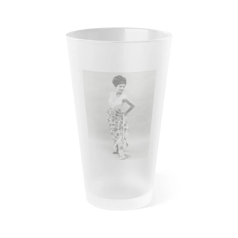 Gila Golan #26 (Vintage Female Icon) Frosted Pint Glass 16oz-16oz-Frosted-Go Mug Yourself