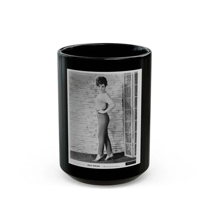 Gila Golan #39 (Vintage Female Icon) Black Coffee Mug 15oz - Go Mug Yourself