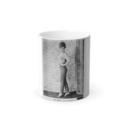 Gila Golan #39 (Vintage Female Icon) Color Changing Coffee Mug 11oz - Go Mug Yourself