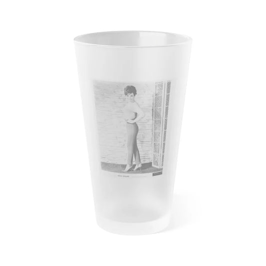 Gila Golan #39 (Vintage Female Icon) Frosted Pint Glass 16oz-16oz-Frosted-Go Mug Yourself