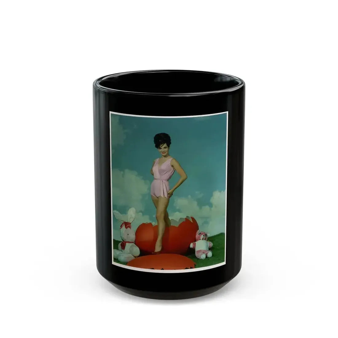 Gila Golan #42 (Vintage Female Icon) Black Coffee Mug 15oz - Go Mug Yourself
