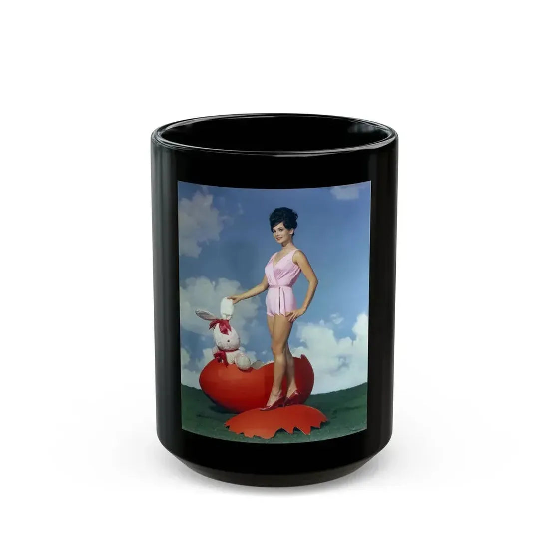 Gila Golan #43 (Vintage Female Icon) Black Coffee Mug 15oz - Go Mug Yourself