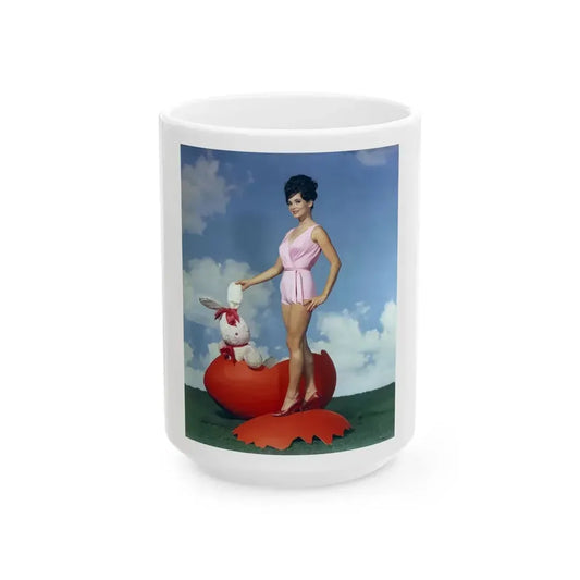 Gila Golan #43 (Vintage Female Icon) White Coffee Mug 15oz - Go Mug Yourself